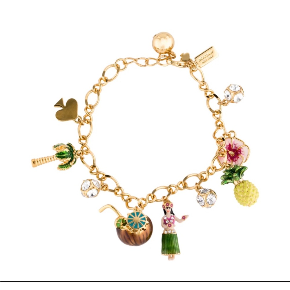 Kate Spade Hawaiian charm bracelet and necklace